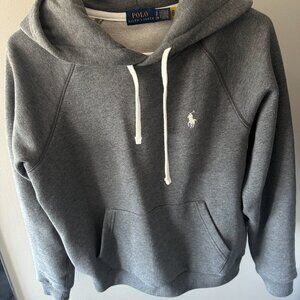 polo ralph lauren gray hoodie fleeced S